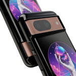 Marble Hand Orb Synthwave Phone Case Mythic Tough Case