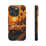 Orange Corvette C3 Stingray Sunset Palms Phone Case
