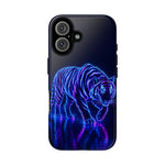 Neon Blue Tiger phone case | tough protective cover