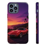 Red C3 Coastal Sunset Phone Case Classic Car Tough Case