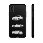 White S14 Silvia JDM Sports Car Phone Case Tough Multi View