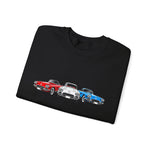 1961 Corvette Red White Blue Classic Chevy Car Graphic Crewneck Sweatshirt