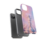 Praying Cherub Statue halo Vaporwave Aesthetic phone case