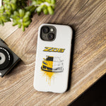 Z06 Corvette Phone Case, Yellow Sketch Reveal Chrome Cover