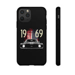 1969 Camaro SS American Flag Tough Phone Case Cover Gift Art