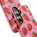 Retro Strawberry Y2K Art Tough Phone Case