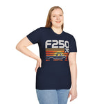 1970 F250 Retro Sunset Truck T-Shirt Classic Pickup Graphic Tee