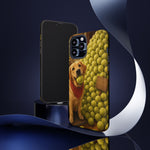 Golden Retriever with Tennis Ball phone case | Cute Dog Art, Tennis Ball Pile