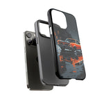 1966 GTO Orange Rainy City Tough Phone Case Cover Gift Art