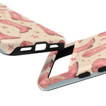 Pink Cowboy Boots phone case | Western pattern | Pastel stars