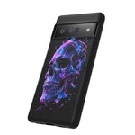 Holographic Skull Phone Case, Shattered Glass Iridescent Cover