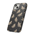 Vintage Ghost Pattern phone case | Halloween spooky stars design