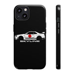 R34 Skyline Japanese Flag Race Car Phone Case | JDM GT-R Tough Cover