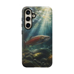 Salmon River Fishing Phone Case, Sunlit Current Cover