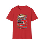 1961 300G Convertible Classic Car T-Shirt – Vintage Red Muscle Car Graphic