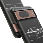 Vintage Galaxie 500 Phone Case | Classic Car Illustration, Black