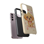 Golden Retriever Heart Eyes Kawaii Pet Dog Art Tough Phone Case