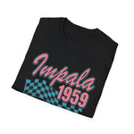 1959 Impala Retro Neon Bat Wing Classic Retro Classic Car T-Shirt Fan Gift