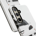 White C6 Z06 Front View tough phone case for Sports Car Drivers