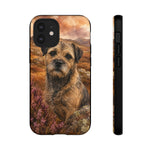 Border Terrier Earthy Watercolor Art Tough Phone Case