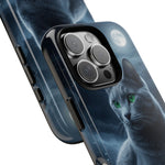Russian Blue Cat Silver Moonlight Art Tough Phone Case