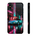 1980s Sports Car C4 Miami Nights Aesthetic Tough Phone Case