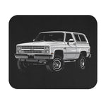 Vintage Chevy Blazer Illustration Mouse Pad | Retro Truck Desk Mat