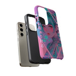 Neon Cyber Geisha phone case | Tough Case