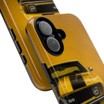 Classic Camaro SS Phone Case, Yellow 69 Muscle Car Cover, Gift for Guys