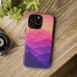 Pastel Mountain Haze Vaporwave Art Tough Phone Case