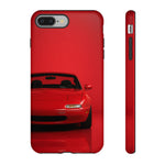 Red Miata Phone Case, NA MX5 90s JDM Roadster Tough Cover