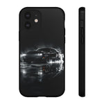 Black Sports Car Illustration 2023 Challenger SRT phone case | Car Drift Reflection