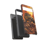 Land Cruiser FJ40 Classic 4x4 Red Rock Canyon Art Tough Phone Case