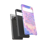 You Are Enough phone case | pastel cloud affirmation protective case