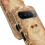 Persian Cat Floral Art Nouveau Tough Phone Case