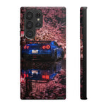 R35 GT-R Cherry Blossom Night Tough Phone Case - Wet Reflection