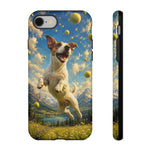 Happy Jack Russell Jumping with Tennis Balls Phone Case | Dog Lover