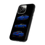 Blue 180SX JDM Sports Car Phone Case Tough Multi View
