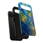 Mahi Mahi School Phone Case, Dorado Fish Frenzy Cover for Anglers