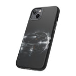 Black Sports Car Illustration 2023 Challenger SRT phone case | Car Drift Reflection