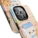 Milk Cookie Phone Case Cute Food Kawaii Tough Cover Gift Art
