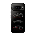 Black GNX Phone Case, Three-View Muscle Car Vector Tough Cover