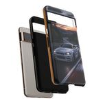 Skyline GT-R R34 White Nurburgring Speed Art Tough Phone Case