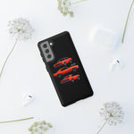 1969 Camaro SS Orange Triple View Muscle Car Tough Phone Case