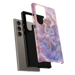 Cherub Cloud Throne Phone Case, Pastel Marble 3D Render Cover