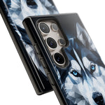 Siberian Husky Geometric Diamond Art Tough Phone Case