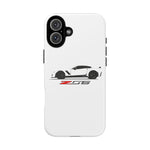 White C7 Z06 Phone Case for Chevy Vette Fans, Tough Cover