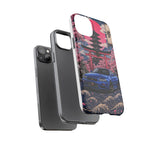 Bayside Blue Skyline Phone Case, Cherry Blossom Torii Tough Cover