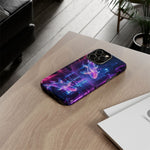 Neon Koi Reflection Vaporwave phone case | Tough Cover