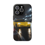 Yellow C5 Z06 Track Day Speed Art Tough Phone Case
